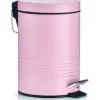 Zeller pedal papperskorg rosa (18787)