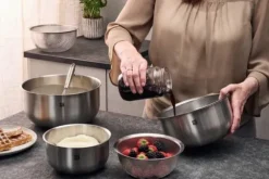 ZWILLING Prep Durkslag/sil/ångkok set 3 st. S 16 cm + M 20 cm + L 24 cm. 18/10 rostfritt stål.