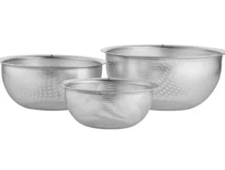 ZWILLING Prep Durkslag/sil/ångkok set 3 st. S 16 cm + M 20 cm + L 24 cm. 18/10 rostfritt stål.